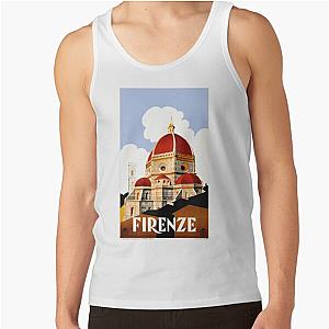 1930 Florence Italy Travel Poster Tank Top