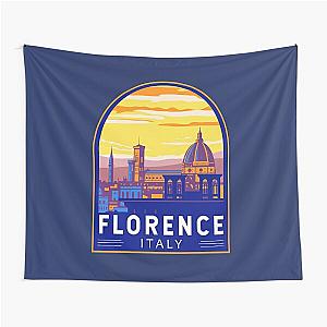 Florence Italy Travel Art Emblem Tapestry