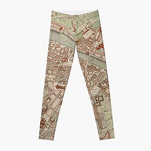 Vintage Florence Italy Map (1755) Leggings