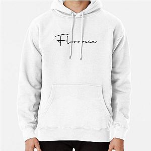 Florence Cursive Name Label Pullover Hoodie