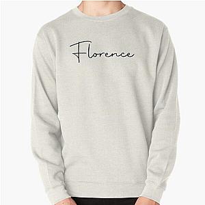 Florence Cursive Name Label Pullover Sweatshirt