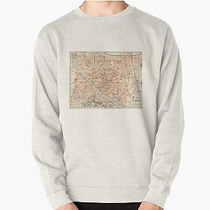 Vintage Map of Florence Italy (1895) Pullover Sweatshirt
