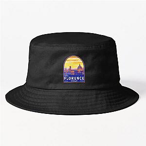 Florence Italy Travel Art Emblem Bucket Hat