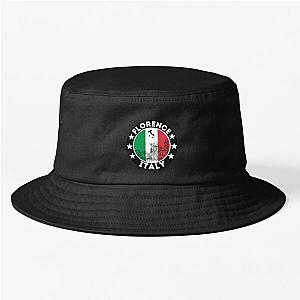 Florence City Skyline, Italian Flag Bucket Hat