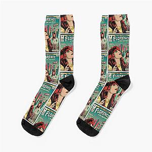 Florence Welch Cartoon  Socks