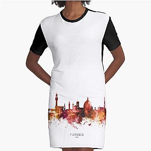 Florence Italy Skyline Graphic T-Shirt Dress