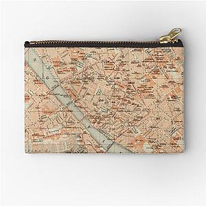 Vintage Map of Florence Italy (1895) Zipper Pouch