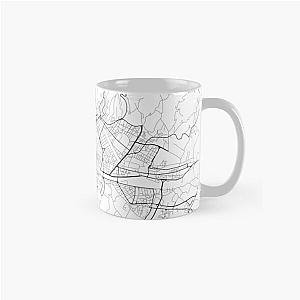 Florence Map, Italy - Black and White Classic Mug