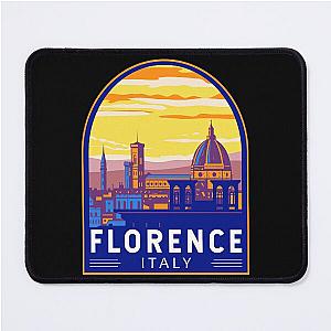 Florence Italy Travel Art Emblem Mouse Pad