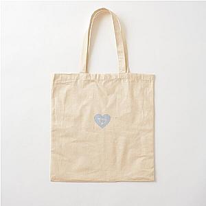 florence heart blue Cotton Tote Bag