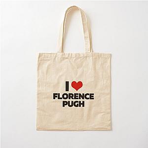 I Love Florence Pugh Cotton Tote Bag