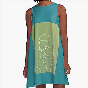 Florence Welch Line Art A-Line Dress