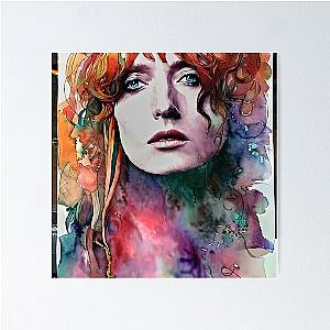 Portrait of Florence Welch Poster