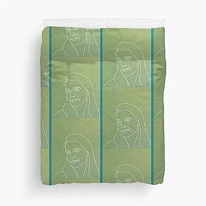 Florence Welch Line Art Duvet Cover