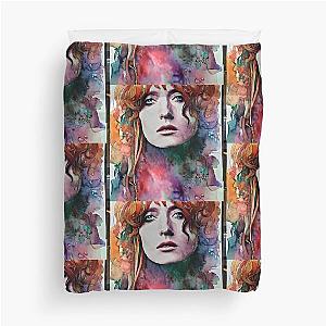 portrait of Florence Welch duvet cover