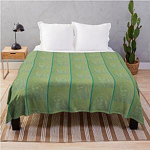Florence Welch Line Art Throw Blanket