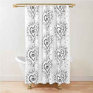 Florence Welch The Heart Is Hard to Translate Art Doodle Shower Curtain