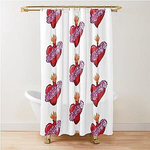 Florence Welch, Useless Magic, Heart, Abast, Art Doodle Shower Curtain