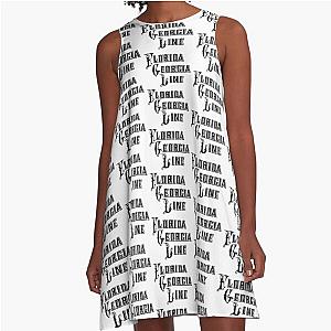 logo florida georgia line A-Line Dress