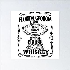 Design Premium Logo Music Florida Georgia Line - cakil Edition musik country Amerika Poster