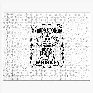 Design Premium Logo Music Florida Georgia Line - cakil Edition musik country Amerika Jigsaw Puzzle