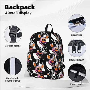 FNaF Lolbit Backpacks Boys Girls Bookbag Children School Bag Cartoon Kids Rucksack Laptop Rucksack Shoulder Bag Large Capacity