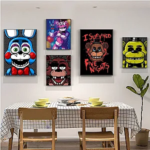 Fnaf Five-nights-At-Freddys Poster Anime Posters Sticky Vintage Room Home Bar Cafe Decor Kawaii Room Decor