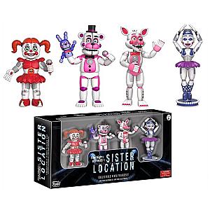 4pcs/set FNAF Action Figures Bonnie Foxy  Fazbear Bear Doll