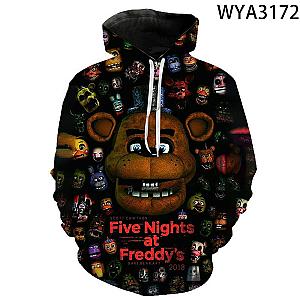 FNAF Hoodies 3D Printed