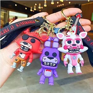 FNAF Freddy Bonnie Chica Action Figure Key Chain