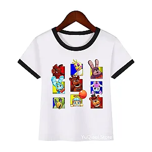 FNAF Five Night At Freddy's Characters Kid T-shirts