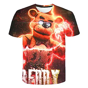 FNAF Five Nights At Freddy Bear Game 3D T-shirts