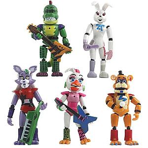 13-15cm FNAF Cute Animals 5pcs Action Figure Toys Set