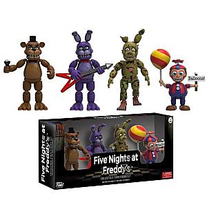FNAF Five Nights At Freddy's 4pcs Freddy Bonnie Balloon Boy Cartoon Action Figure Toy Set