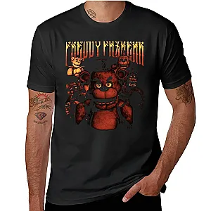 FNAF Freddy Bear Horror Game Print T-shirts