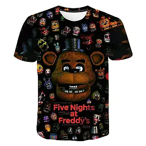 FNAF Five Nights At Freddy's 3D Printing Children T-shirts