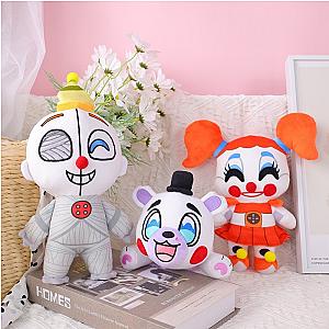 25cm WHite Orange Circus Baby Ennard Funtime Freddy Set FNAF Stuffed Toy Plush