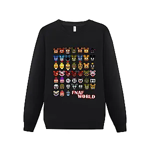 FNAF World Characters Print Sweatshirt