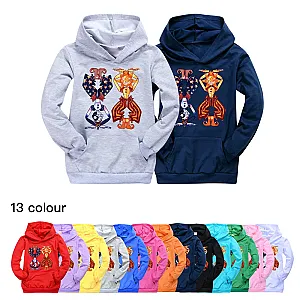 Sundrop Moonfrop FNAF Sun Clown Autumn Full Sleeve Hoodie Sweatshirt