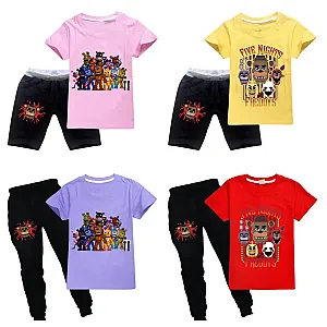 FNAF Five Night at Freddys Characters Print T-shirts