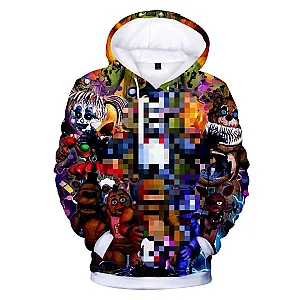 FNAF Cartoon Game 3D Print Sport Clothes Hoodies