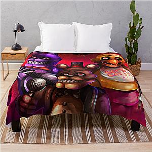 FNAF Freddy Bear Five Nights At Freddy's Cartoon Blanket