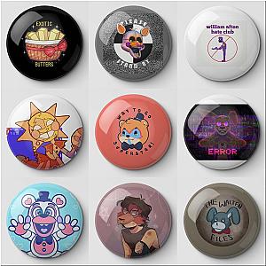 FNAF Exotic Butters Characters Print Soft Button Pin