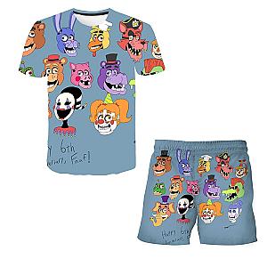 Five Nights At Freddy's Happy 6th Anniversary Children T-Shirts Short Pants