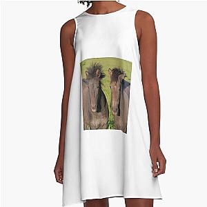 Two Foals  A-Line Dress