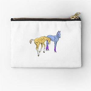 Two foal Zipper Pouch