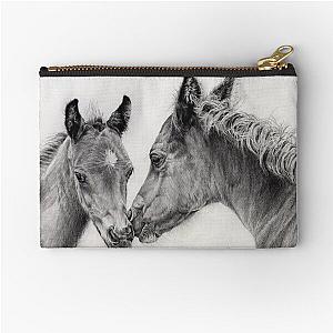Two Foal Zipper Pouch