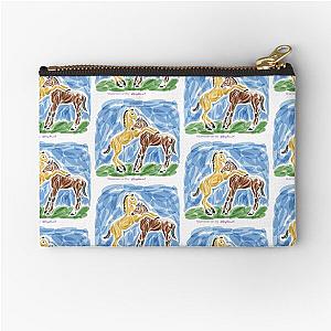 Frolicking Foals Zipper Pouch