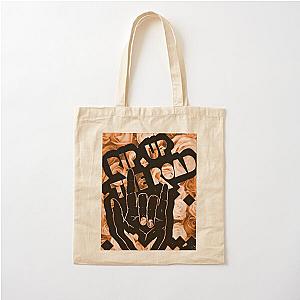 Foals Black Cotton Tote Bag