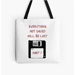 Foals Everything Not Saved Over Print Tote Bag